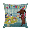 Axyaa Animal Print Pillow Cover: Stylish Sofa & Chair Linen Cushion Cover Art