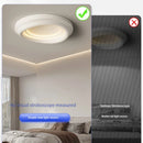 Axyaa White Round LED Ceiling Light with Remote Control for Bedroom and Living Room
