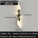 Axyaa Modern LED C Shape Wall Sconce for Home Decor Lighting in Living Room Bedroom Hallway Office