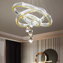 Axyaa Crystal Chandelier Pendant Light for Luxury Living and Dining Room