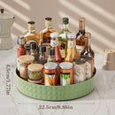 360° Rotating Spice Rack & Cosmetic Storage Tray - Axyaa