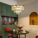Axyaa French Green Glass Chandelier for Dining, Bedroom, Living Room