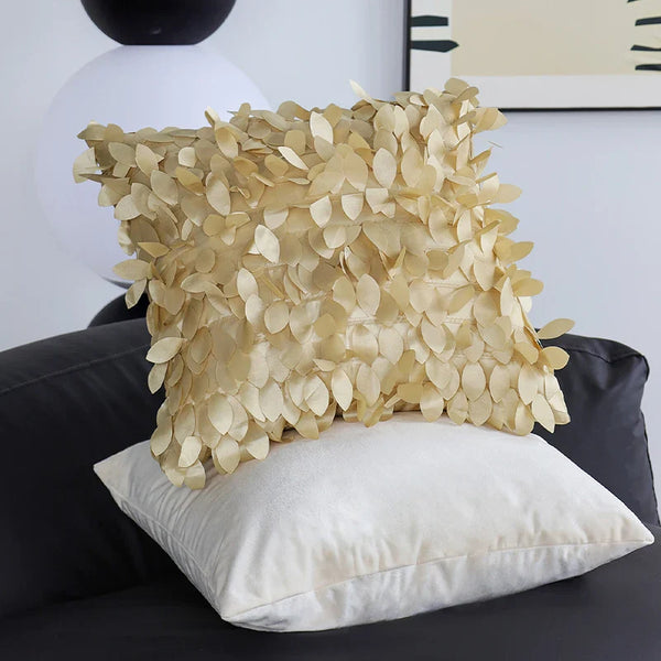 Axyaa 3D Leaves Cushion Cover Sofa Living Room Decor Pillow Cover