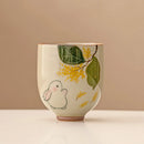 Axyaa Ceramic Tea Cups Set - 6PCS 50ML Chinese Kung Fu Master Cup
