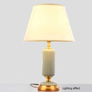Axyaa Brass Ceramic Table Lamp Modern Luxury Decor for Home Living Room
