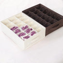 Axyaa Socks Underwear Organizer: Washable Drawer Storage Box for Lingerie, Bras, Socks, Leggings