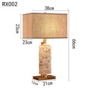 Axyaa Luxury Marble LED Desk Lamp for Modern Bedrooms