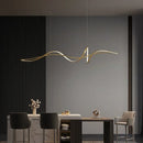 Axyaa LED Chandelier: Nordic Style Aluminum Alloy Pendant Light for Living Room & Dining Area