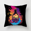 Axyaa Fashion Magic Bottle Pillowcase Square Cushion Cover for Decorating Car Sofa