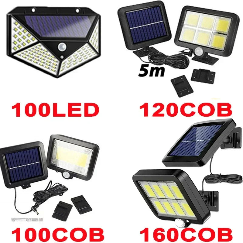 Axyaa Solar Split Wall Lamp: 3 Mode Waterproof Motion Sensor Light