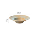 Axyaa Creative Ceramic Dinner Dessert Snack Sushi Steak Plates Vintage Specialty Tableware