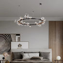 Axyaa Nordic Bubble Chandeliers: Luxury Clear Glass Ceiling Lights for Dining and Bedroom