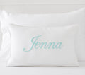 Axyaa Personalized Letter Embroidery Cotton Pillowcase - Smart Gift for Family & Friends