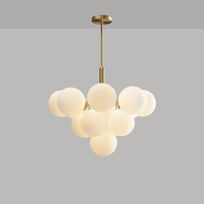 Axyaa Glass Ball Pendant Lamp: Modern Luxury for Home Decor and Restaurant Lighting