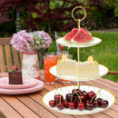 Axyaa Three Tier Round Cake Display Stand Tray - Wedding Birthday Party Decor