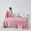 Axyaa Summer Cool Quilt Cold Silk Solid Color Single Double Air Conditioner Quilt