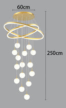 Axyaa Modern LED Pendant Chandeliers for Home Staircase Decor