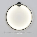 Axyaa Modern 80CM LED Circle Wall Lamp for Indoor Lighting in Living Room and Hotel Hall