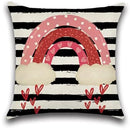 Axyaa Love Rainbow Pillowcase Home Decoration for Valentine's Day