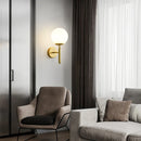 Axyaa Glass Ball LED Wall Lights: Modern Nordic Bedroom Lamp
