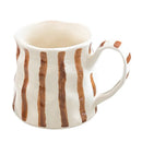 Ceramic Striped Coffee Cup Set by Axyaa