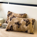 Axyaa Plush Rabbit Velvet Pillow Cover Set - Soft & Fluffy Decorative Pillow Sham