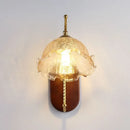 Axyaa Nordic Glass Flower Wall Lamp - Simple Retro Style for Living Room and Bedroom