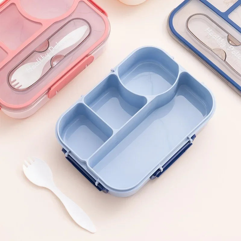 Axyaa 3 Compartment Microwavable Lunch Box Container