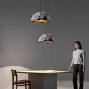 Axyaa Nordic Stone Pendant Lights Modern Chandelier Kitchen Dining Room Hanging Lamp