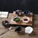 Axyaa Ceramic Seasoning Dish Set - Japanese Style for Sauces, Snacks & Dips