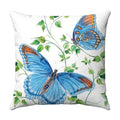 Axyaa Butterfly Print Cushion Cover 45x45cm - Farmhouse Stylish Home Decor Pillow Cover