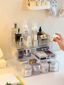 Axyaa Cosmetic Storage Box with Large Capacity Drawers for Beauty and Makeup Organization.