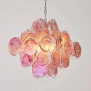 Axyaa Circular Glass Pendant Light for Living & Dining Rooms