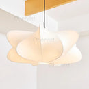 Axyaa Japanese Style Silk Lantern Pendant Lamp in Dark Bronze for Home and Restaurant Lighting.