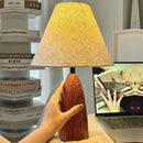 Axyaa Nordic Walnut Floor Lamp LED Table Light for Living Room and Bedroom
