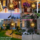 Solar Sun Garden Statue Light by Axyaa - Cracked Glass Ball LED Decor