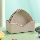 Axyaa Fruit Dish Set: Food Grade, Portable, Multi-function, No Fading Bone Dish