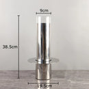 Stainless Steel Glass Vase for Artificial Flowers by Axyaa