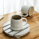 Axyaa Ceramic Nordic Style Hand-painted Mug - Creative Coarse Pottery Coffee Cup