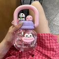 Axyaa 800ml Kawaii Water Bottle With Infuser Handle Chain Cute Tumbler.