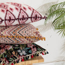 Axyaa Moroccan Tassel Cushion Cover 45x45 Nordic Style for Home Decoration