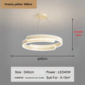 Axyaa Creamy Style Pendant Light: High-end LED Nordic Bedroom Lamp