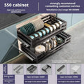 Axyaa Cabinet Pull-out Seasoning Storage Rack Drawer - Silent Damping Basket