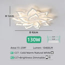 Axyaa Modern Flower Pattern Acrylic LED Chandelier for Home Lighting Decor