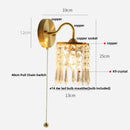 Axyaa Green Class Ball LED Wall Light Fixture with Copper Socket Switch
