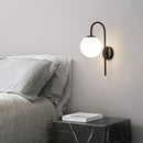 Axyaa Glass Ball LED Wall Lamp for Modern Interior Lighting