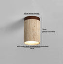 Axyaa Nordic LED Ceiling Light Stone Wood Ball Luxury Ceiling Lamp