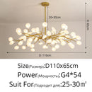 Luxurious Firefly LED Chandelier by Axyaa - Modern Nordic Home Lighting