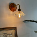 Axyaa White Ceramic LED Wall Lamps - Vintage Japanese Style - Copper Finish