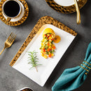 Axyaa Ceramic Steak Wedding Set - Round Plate, Soup Bowl, Rectangular Tableware